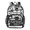 Black White Color Skulls, variant on Clear Backpack 12L Large Capacity Transparent Waterproof Halloween-themed Projects