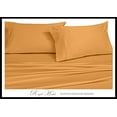 thumbnail image 4 of Royal Hotel Solid Gold 550-Thread-Count 4pc Queen WATERBED Sheets, 100% Combed Cotton, Sateen Solid, Deep Pocket, 4 of 5