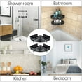 thumbnail image 3 of HORIALENCE Étagère d'Angle de Douche 2 Pcs Étagère Noire en Acier Inoxydable pour Mur de Salle de Bain avec Rangement au Design Simple, 3 of 6