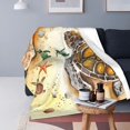 thumbnail image 2 of Beach Turtles flannel Throw Blanket Soft Lightweight Warm Cozy Plush Blanket for Couch Bed Sofa 80"X60", 2 of 6