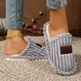 thumbnail image 5 of Fuzzy Slippers for Women Men Guest Adult Cozy Plush Memory Foam House Slides Shoes Winter Bedroom Home Slip on, 5 of 7