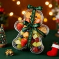 thumbnail image 5 of Value Set: Christmas Tree Shaped Containers and Gingerbread Man Shaped Containers – Reusable Containers for Holiday Party Dessert and Snack Trays, 5 of 12