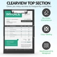 Sooez Clipboard with Storage, Cleaview Clip Boards 8.5x11 with 2