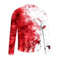 thumbnail image 4 of Virmaxy Haut à Manches Longues Imprimé Éléments Halloween 2024 pour Hommes Col Rond Multicolore-29 S, 4 of 5