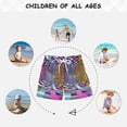 thumbnail image 6 of FORMRS Boys Swim Trunks Quick Dry Mesh Liner Boardshorts Sizes XS-XL, Green Wavy Plaid, 6 of 7