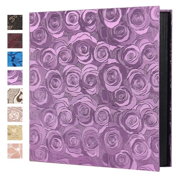 RECUTMS Photo Album 40 Pages Hardcover Scrapbook with a Pen