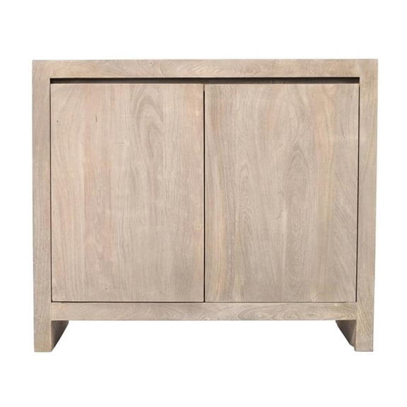 Argyle 2-Door Sideboard in Modern Light Ash Ivory Finish on Reclaimed Solid Wood
