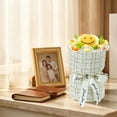 thumbnail image 1 of Ramo de flores de hilo tejido a mano | Flores artificiales de hilo que perduran | Arreglo floral artesanal de girasoles y rosas | Regalo decorativo para el hogar para mamá, 1 of 6