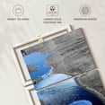 thumbnail image 6 of Elephant Stock Moon Reflection Pop Wall Art - Vertical Multi Panel Canvas - Living Room Wall Decor - City Multi Panel - Black And Blue Decor - 24" x 52", 6 of 8