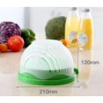 thumbnail image 3 of Multi-functional Fast Salad Cutter Bowl Safe Effective Fruit Vegetable Salads Maker Chopper Strainer Fresh Salad Slicer Bowl, 3 of 5