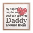 thumbnail image 1 of Signe En Bois Encadré Pour Papa, 1 of 3