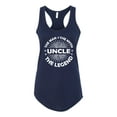 thumbnail image 2 of Wild Bobby, Uncle Man Myth Legend Funny Dad Uncle Papa Granpa Dad Gift, Father's Day, Women Racerback Tank Top, Navy, Small, 2 of 4