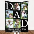 thumbnail image 1 of MesaSe Custom  Memorial Gift with Photo Text Collage  Made in USA  10 Photos Customized Blankets Personalized Throw  Using My Own Pictures for Family Mom Dad Kids Wife or Lover - 4 Sizes, 1 of 6