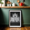 thumbnail image 6 of Basilica di Santa Croce, Firenze 02 B&W - Florence Tuscany Italy Photography Architecture Black and White City Night Sky Minimalist Travel Poster Black Framed Wall Art Print 5 x 7 inches, 6 of 8