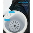 thumbnail image 2 of Muhub 7.7lbs Mini Portable Washing Machine,with Spiner Basket,Timer Control and Drain Hose,White, 2 of 9