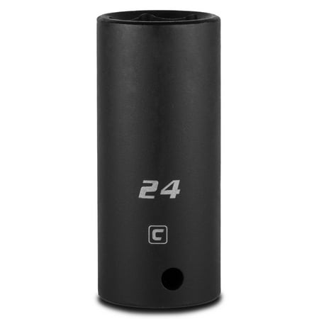 UPC: 0886352552240 | Capri Tools 24 mm Deep Impact Socket  1/2-Inch Drive  6-Point  Metric