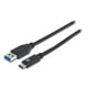 thumbnail image 1 of Cable Manhattan USB Type-C, USB 3.0 Tipo A a USB-C de 1m Manhattan 353373, 1 of 3