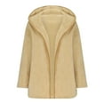thumbnail image 3 of UAMVSH Womens Winter Coats Fleece Sherpa Long Sleeve Hooded Jacket Cozy Fuzzy Open Front Cardigan Trendy Outfits Warm Clothes, 3 of 5