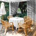 thumbnail image 4 of Outdoor Curtains for Patio Waterproof, Grey Ombre Coastal Windproof Pravicy Outside Porch Blackout Curtain, Summer Nautical Beach Ocean Seaside Sun Blocking Grommets Curtains for Cabana 54"x84", 4 of 9