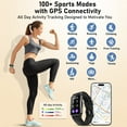 thumbnail image 3 of Smart Watch, 1.47" HD Smart Fitness Tracker with 100 Sports Modes Step Calorie Counter IP68 Waterproof for Android Phones iPhone Women Men, 3 of 6