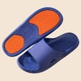 thumbnail image 5 of Men's House Slippers Slip-on Flat Heel Non-Slip Shower Shoes Mens Indoor Home Bedroom Pool Bathroom Home Shower Slippers Beach Shoes, 5 of 6