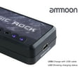 thumbnail image 4 of ammoon Headphone Amplifier for Electric Guitar - Features 1/4 Inch Plug, 3.5mm Jack, Aux In, Rock Distortion Effect, and Built-in Rechargeable Battery, 4 of 7