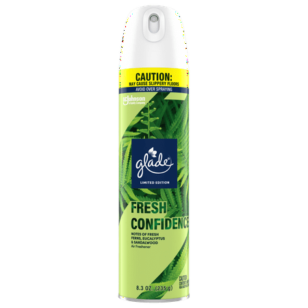 Glade Air Freshener Spray  Fresh Confidence  Fragrance Infused with Essential Oils  8.3 oz