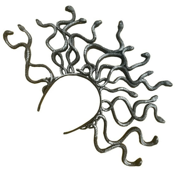 FENOHREFE Hairbands Halloween Photo Booth Props Metallic Snake Headbands Party Headpiece Crowns Headbands for Music Festivals