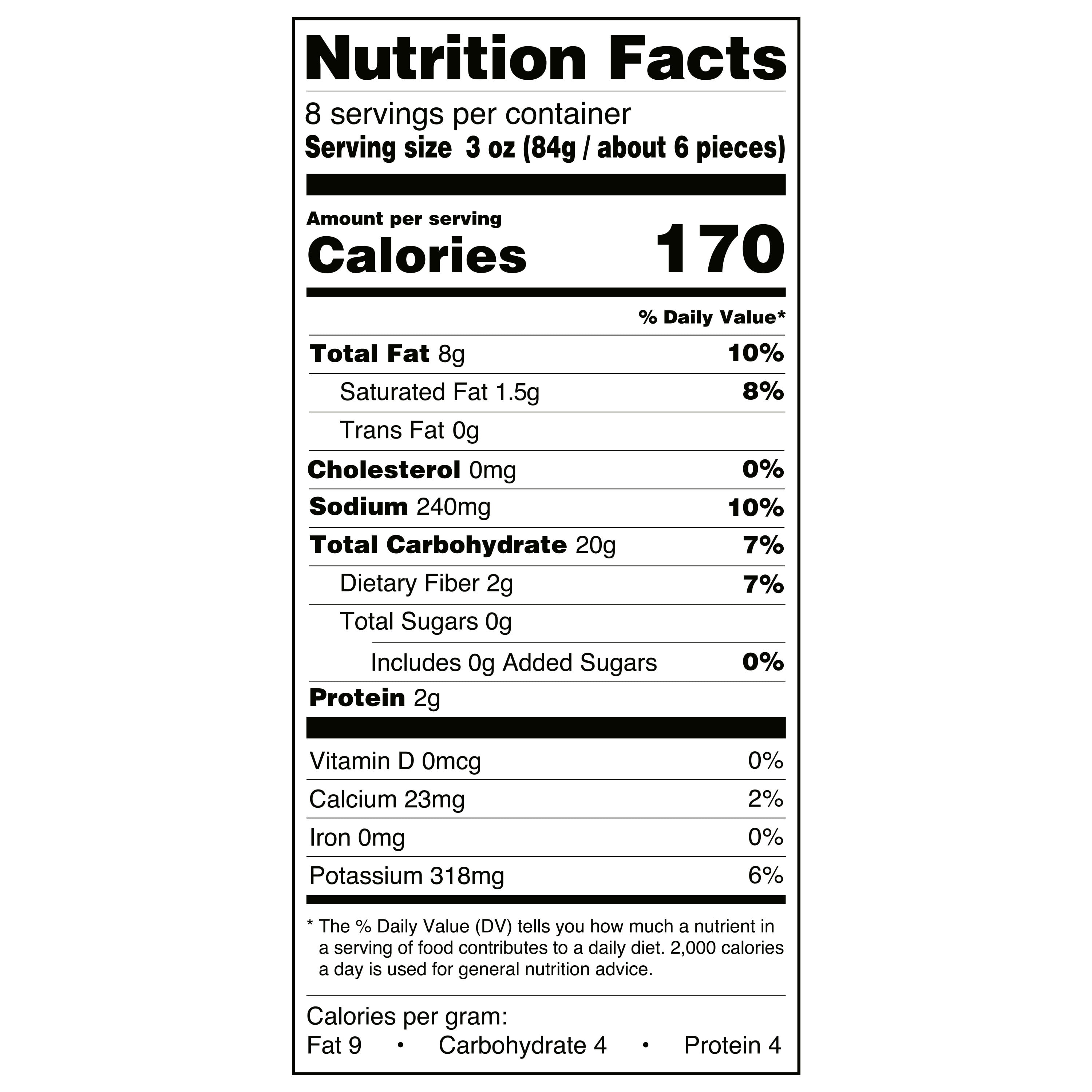 Chick Fil A Nutrition Chart