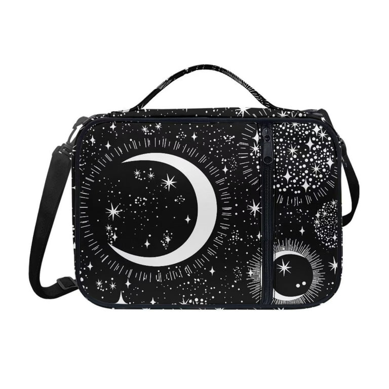 FKELYI Star and Moon Print Bible Case Lightweight Bible Carrying