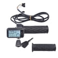 thumbnail image 1 of E-BikeThrottle Grip Electric Scooter Throttle Grips LCD Display 36-60V 8pin 3gear, 1 of 10