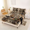 thumbnail image 2 of Erosebridal Teens Camping Car Bed Sheets 4pcs,Rustic Plants Branches King Sheets for Boys Girls,Lightweight Room Decor, 2 of 5