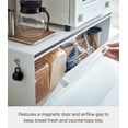 thumbnail image 6 of Yamazaki Home Bread Box - Wide, White, Steel, 32L, Supports 22 pounds, No Assembly, 6 of 7