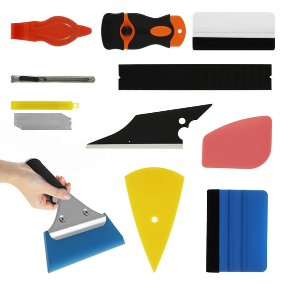 Ikoopy Car Window Tint Tools Set Multifunctional Vinyl Wrap Tool Vehicle Glass Protective Film Installation Kit Window Tint Squeegee Tool Automotive Film Tinting Kit