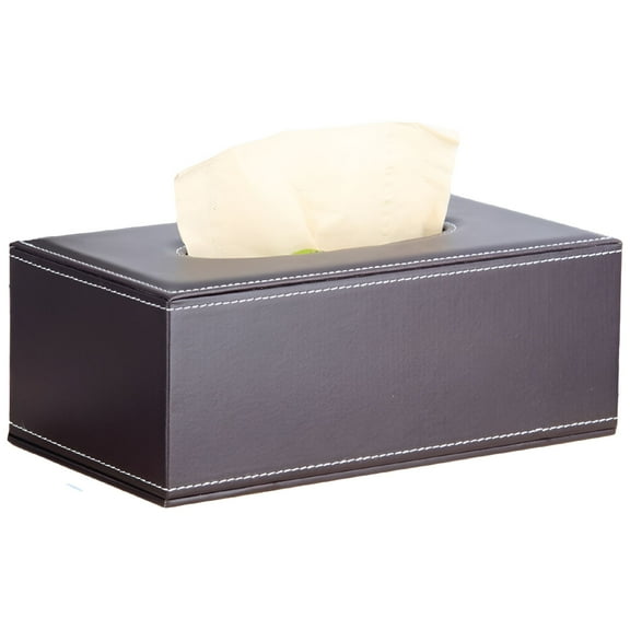 LAMIRO Tissue Box Cover Rectangle,PU Leather Tissue Box Holder Rectangular,Tissue Box Covers for Home/Office/Car Decoration