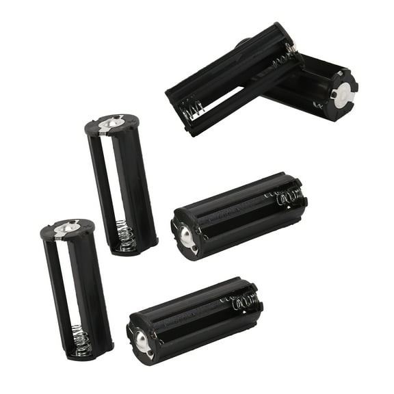 6Pcs Black Battery Holder for 3 x 1.5V AAA Batteries Flashlight Torch