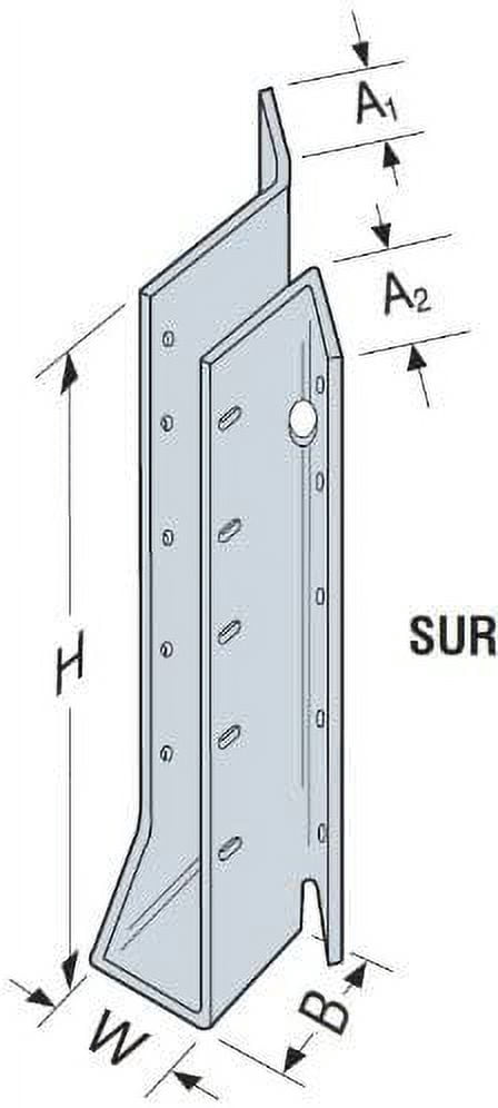 Simpson Strong-Tie Joist Hanger SUR210Z - Joist Hanger for Construction - Multicolor
