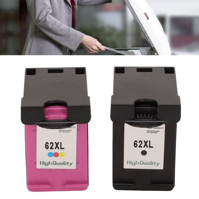 Cartuchos de Tinta, Esponja de Gran Capacidad de Reemplazo 2pcs Cartucho de Tinta Negra para 200 258 5540