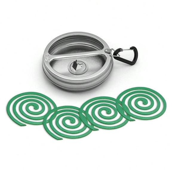A mosquito repellent coil with a metal burner and snap-on cover (1 pack) is suitable for outdoor yards, porches or patios, and is used to control mosquitoes. Each coil can burn for 5 to 7 hours.
