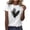 B-White—T Shirt, variant on AGWOLF Summer T Shirts for Women Cute Feather Graphic Tees Loose Fit Short Sleeve Shirt Vintage Printed Shirt Daily Travel Tops