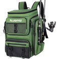 thumbnail image 1 of Mochilas de pesca, estantes de caña, bolsas de aparejo de pesca impermeables de gran tamaño 42l, para almacenar aparejos de pesca para pesca, regalos de pesca del padre del hombre, verde, 1 of 5