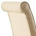thumbnail image 4 of ACME Gasha Wooden Frame Upholstered Side Chair in Beige and Walnut, 4 of 5