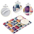 thumbnail image 3 of Yayeee Dish Drying Mat for Kitchen Counter 16"x18" Microfiber Absorbent Pad, Blue Jam Jars, 3 of 7