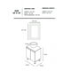 thumbnail image 5 of Mueble Gabinete para Lavamanos de Ovalín para Baño Moderno Minimalista De Piso o Flotante Negro Mate/Nogal Neo Decomobil GAB-6040-NM/NN, 5 of 5