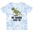 thumbnail image 3 of Inktastic My Nanny Loves Me Grandson Dinosaur Boys Toddler T-Shirt, 3 of 5