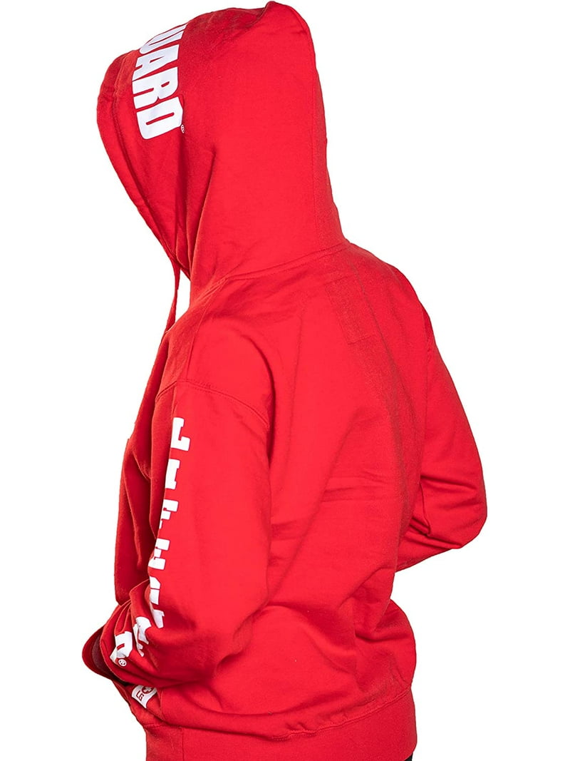 LIFEGUARD Hoodie Red Sweatshirt Apparel For Women, Men, Teens
