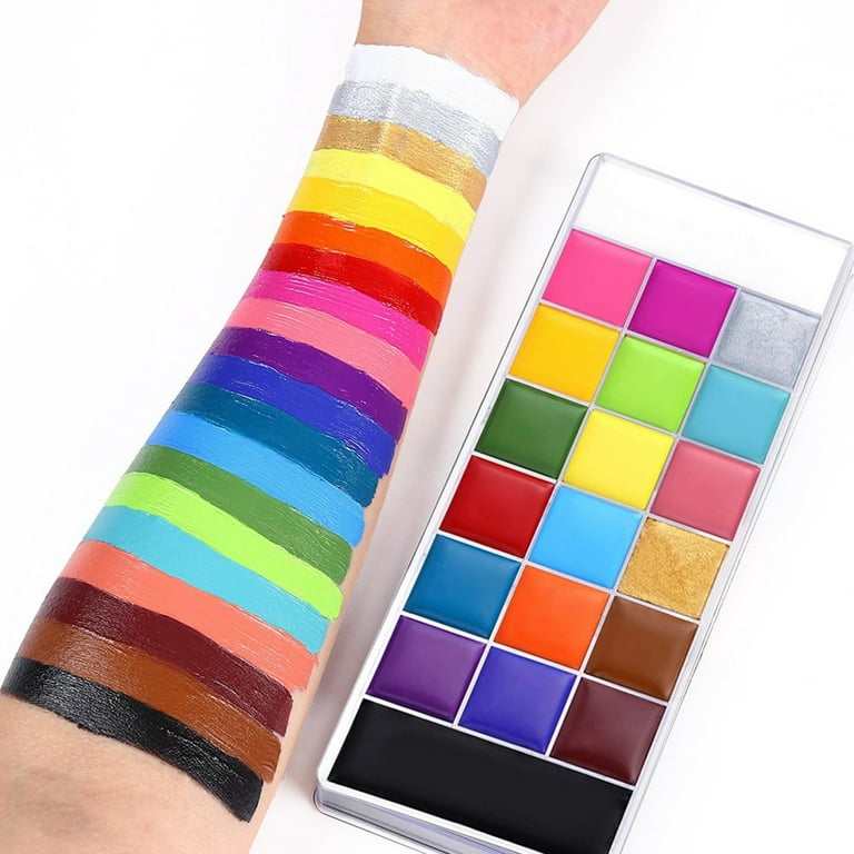 20 Colors Face Body Painting Oil, Safe for Kids/Adult Flash Tattoo Painting  Art, Halloween Party Makeup Fancy Dress Professional Beauty Palette on OnBuy