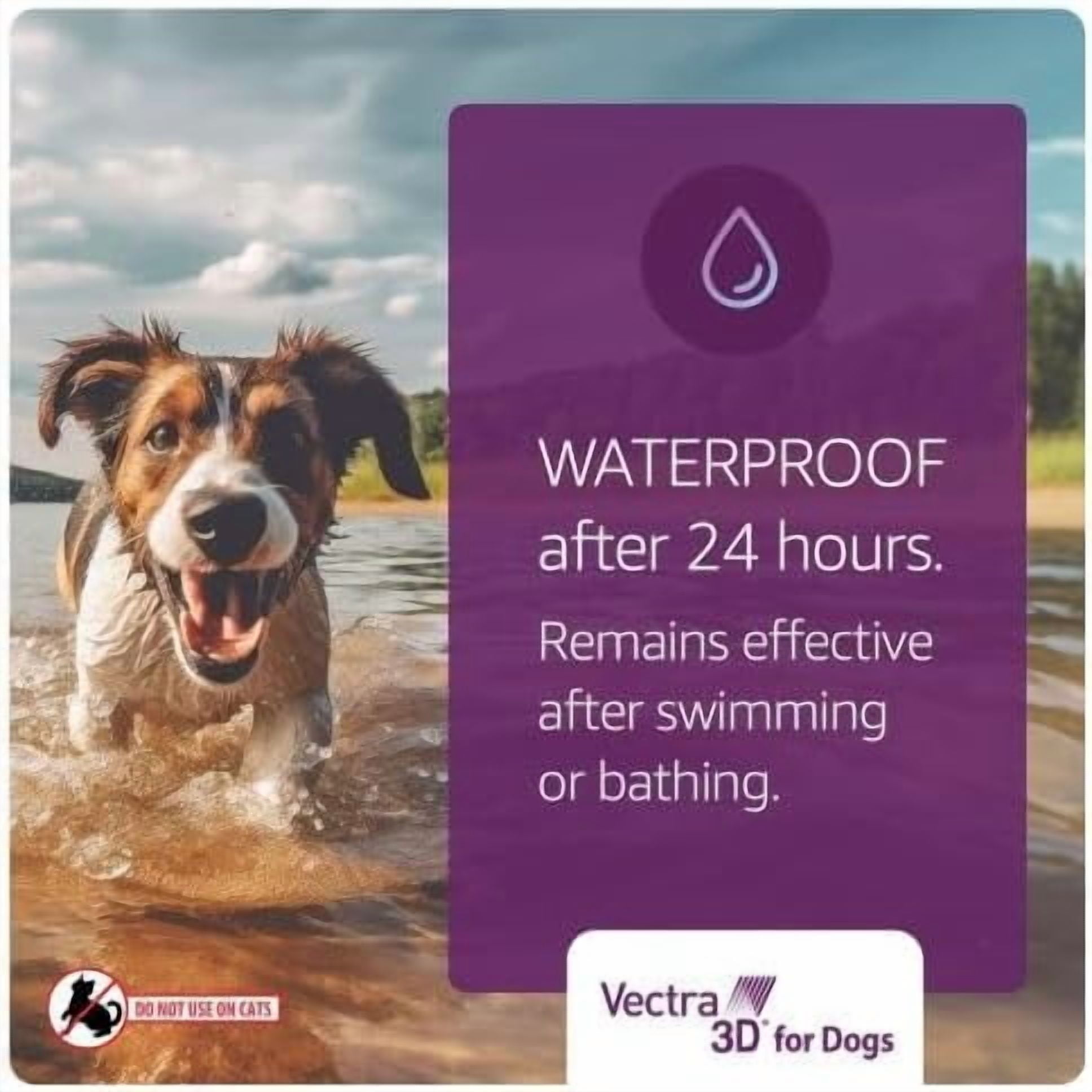 Vectra 3D Topical Spot on Flea & Tick Dogs Puppies 21-55lbs. 6CT