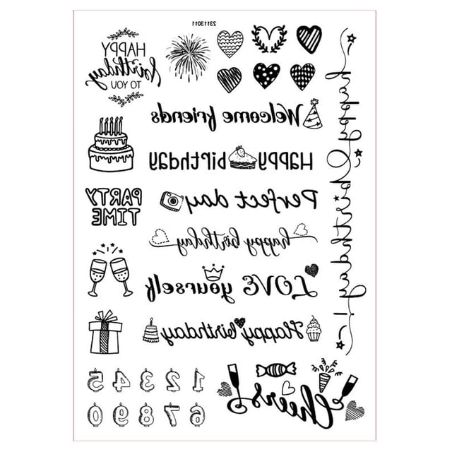 Valentines Day Birthday Party Candle Water Sticker Theme Activity Mood Candle Decoration Light Water Sticker