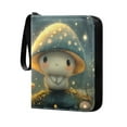 thumbnail image 2 of Game Card Storage Bag Collectible Trading Card Albums The 4-Pocket Card Binder With 50-Page Sleeve Can Hold 400 Game Cards Adorable Blue Mushroom, 2 of 6